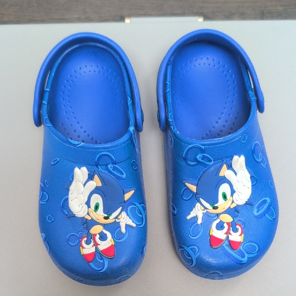 Sonic The Hedgehog Blue Kids Slippers with Cartoon Design